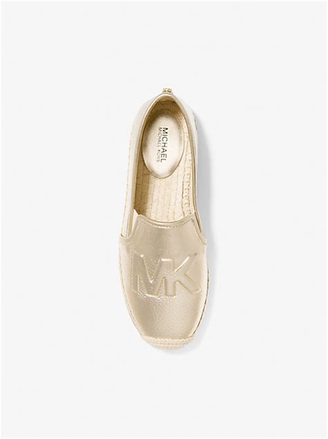 michael kors hastings open toe|Hastings Metallic Logo Embossed Slip.